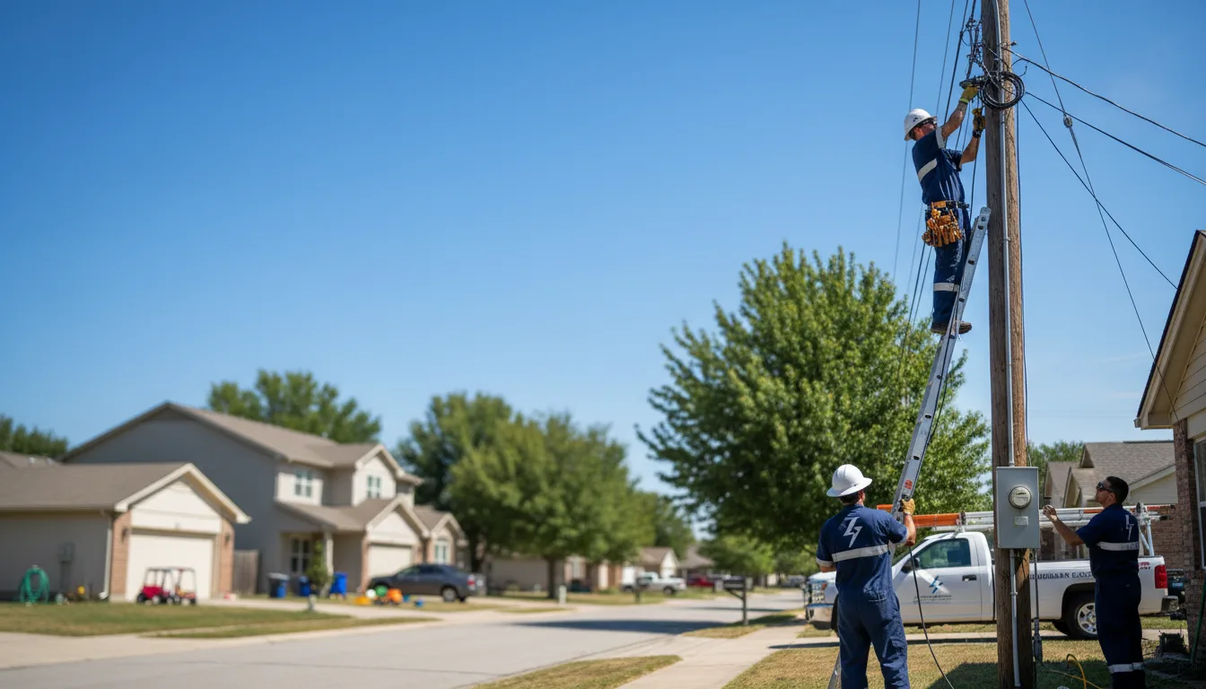 Residential electrician providing installation services in Garfield, KY